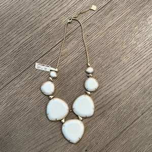 Kendra Scott Rebecca Statement Necklace in Gold and White